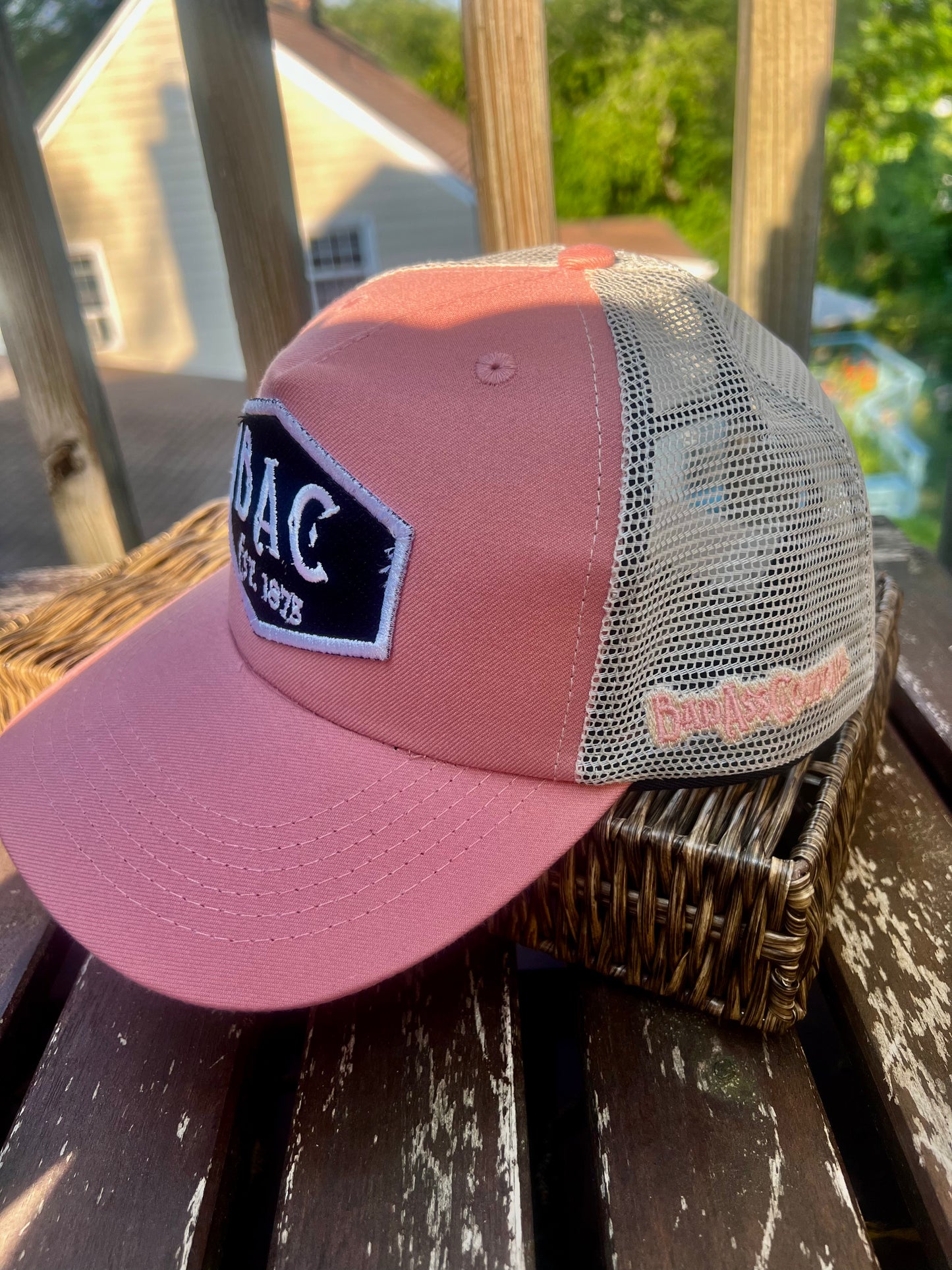 BadAssCowgirl Patch Logo Mesh Back Trucker Hat