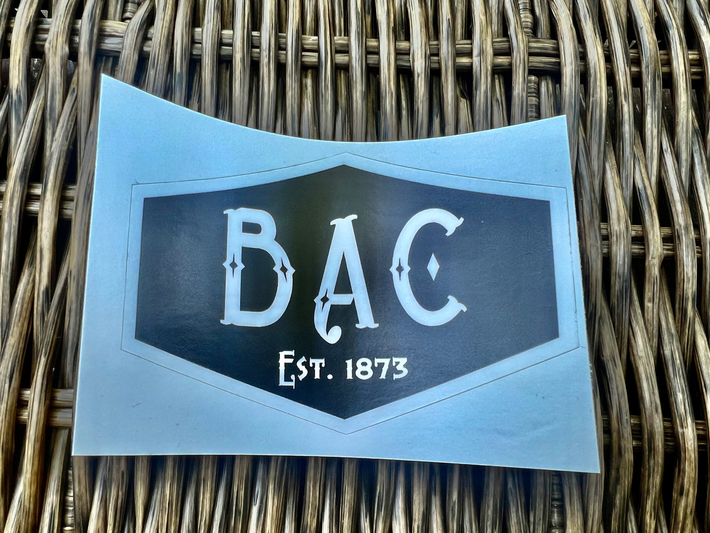 BAC Black and White Sticker