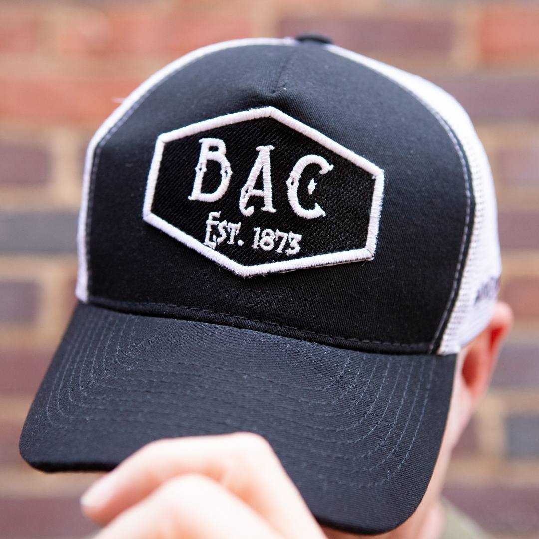 BadAssCowboy Patch Logo Mesh Back Trucker Hat