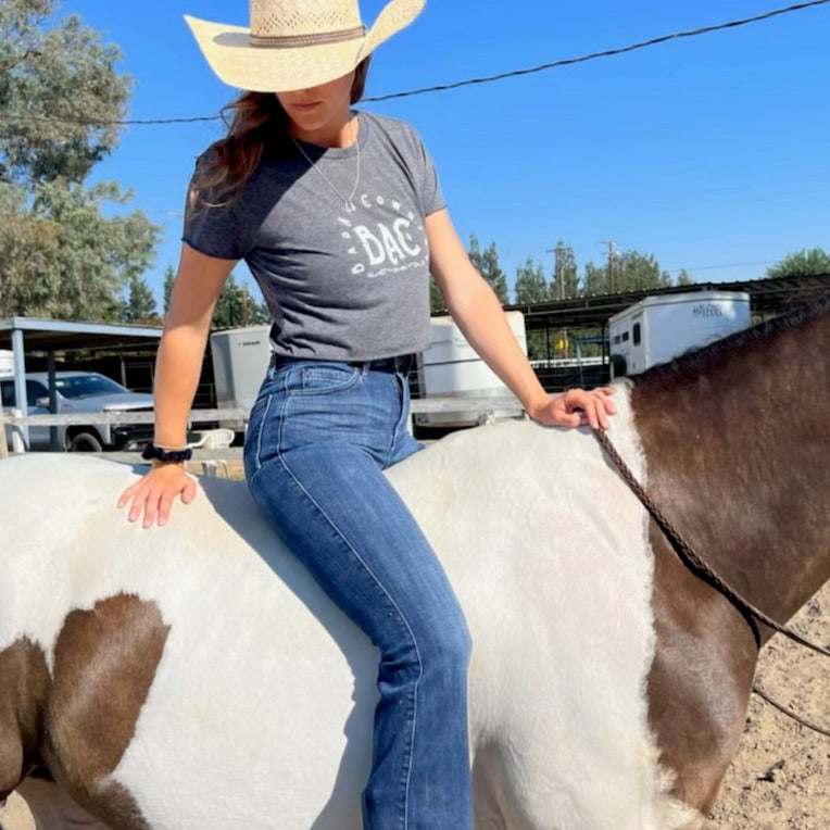 Cowgirl Crop Top Small AND Large Logo